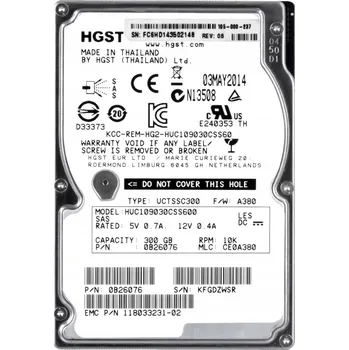 Interní pevný disk EMC 118033231-02 300GB 10K 64MB SAS-2 2.5" HUC109030CSS600