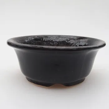 Květináč Keramická bonsai miska 12 x 12 x 5 cm červená 150513