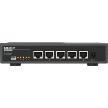 QNAP switch QSW-3205-5T (5x 10GbE port, pasiv. chlazení, podpora 100M/ 1G/ 2,5G / 5G a 10G)