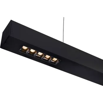 BIG WHITE Q-LINE PD LED vnitřní závěsné svítidlo, 1m, BAP, černá, 3000K 1000927