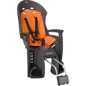 cyklosedačka sedačka zadní HAMAX Siesta new šedo/oranžová Černá