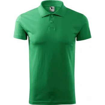 Pánské tričko MALFINI Pánská polokošile z hladkého žerzeje a s bočními švy Barva: zelená střední, Velikost: XXL