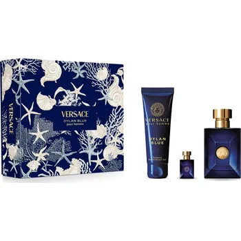 Pánský parfém Versace Dylan Blue Versace Dylan Blue Pour Homme toaletní voda 100 ml + parfémovaný sprchový gel 150 ml + toaletní voda 5 ml