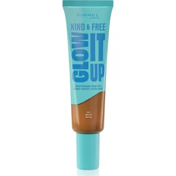 Make-up Rimmel Kind & Free Glow It Up lehký hydratační make-up odstín 503 Mocha 30 ml