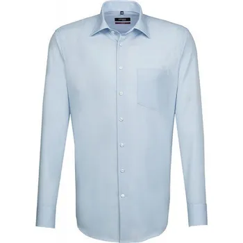 Pánská košile Seidensticker Pánská košile s nežehlivou úpravou a náprsní kapsou Barva: modrá světlá, Velikost: 44 SN003000