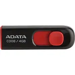 32GB ADATA C008, USB flash disk 2.0, černo-červená