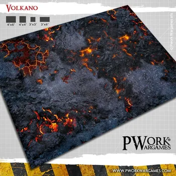Příslušenství k deskovým hrám Podložka Volkano - Wargames Terrain Mat 122x122 cm (Pwork)