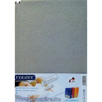 Prostěradlo Froté prostěradlo postýlka 70x140 cm (č. 4-šedá)