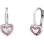 JVD Dívčí stříbrné náušnice se zirkony na patent SVLE1817XH2R100