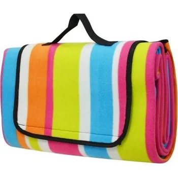 Pikniková deka Pikniková deka CALTER® DUOS, 170x150 cm, alu fólie, pruhy duhové