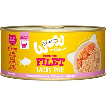 Krmivo pro kočku WOW Cat konzerva Filet Losos PUR Adult 70g