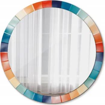 Zrcadlo Zrcadlo nástěnné Barevné paprsky dlaždice 100 cm