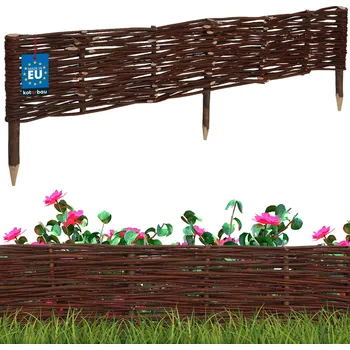 Plot Proutěný zahradní plot poháněný palisáda lemování 100x20 cm - 100x20 cm
