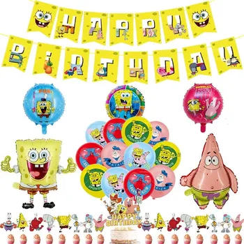 Party dekorace Set narozeninová dekorace Spongebob v kalhotách