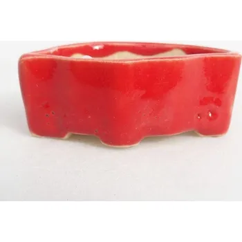 Květináč Mini bonsai miska 4,5 x 3 x 2 cm červená 151647