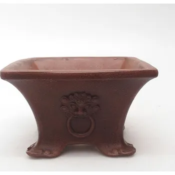 Květináč Bonsai miska 12 x 12 x 7 cm hnědá 96264