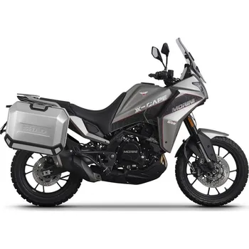 Zavazadlo na motocykl Kompletní sada bočních hliníkových kufrů shad terra 47l/47l, včetně montážní sady shad moto morini x-cape 649