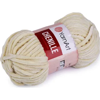 Příze Pletací žinylková příze Chenille 100 g - 2 (545) béžová nejsv.