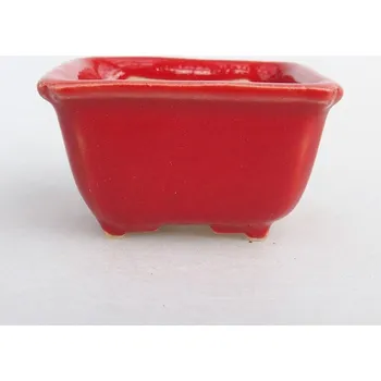 Květináč Mini bonsai miska 4 x 3 x 2 cm červená 151578