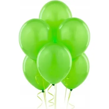 Balónek Balónky s heliem 12" Metalické světle zelené - 25 ks