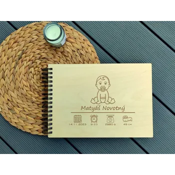 Fotoalbum Dětské dřevěné fotoalbum pro chlapečka 2