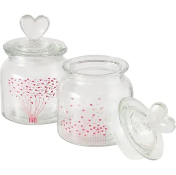 Dóza na potraviny Boltze Sklenené dózy na potraviny SHERINE, sada 2 ks