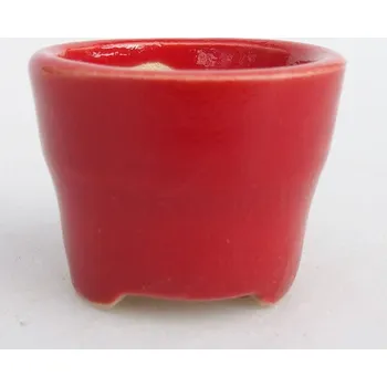 Květináč Mini bonsai miska 3 x 3 x 2,5 cm červená 151627