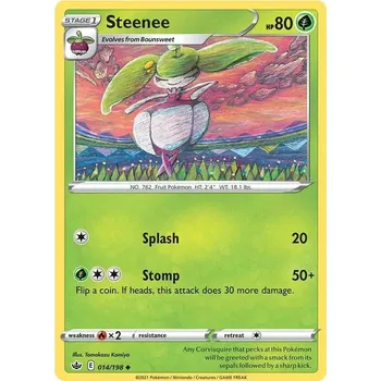 Karetní hra Steenee 014/198 - Chilling Reign Typ karty: Reverse Holo