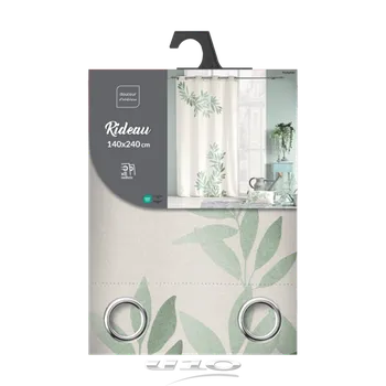 Douceur d'intérieur Závěs s potiskem listů, NYMPA, 140 x 240 cm