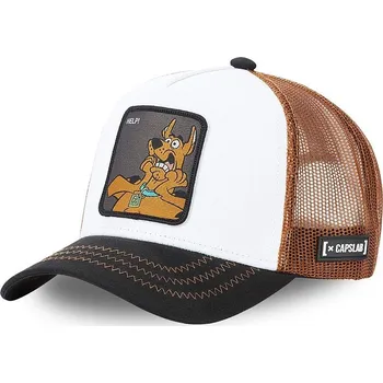 Kšiltovka kšiltovka Capslab Scooby Doo Trucker - Help/White/Black/Brown one size
