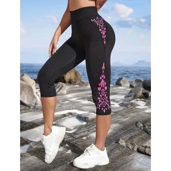 Dámské legíny Dámské černé 3/4 legíny Velikostní tabulka: L