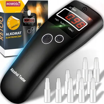 Alkohol tester Alkoholový analyzátor Retoo ACT 600 + 10 náustků