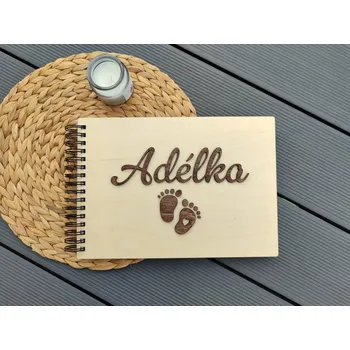 Dětské dřevěné fotoalbum s 3D motivem - D-decor