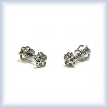 Náušnice bílé zlato