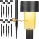 Solární zahradní světla - 10 ks - teplá bílá 37 cm