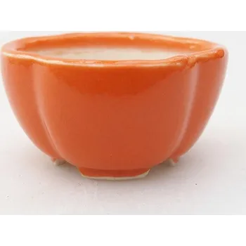 Květináč Mini bonsai miska 4 x 4 x 2,5 cm oranžová 149410