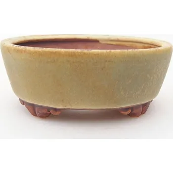 Květináč Keramická bonsai miska 9,5 x 8 x 4 cm zelená 149866