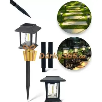 Venkovní osvětlení Solární zahradní lampa 39,5cm - teplá bílá Lucerna