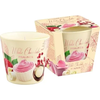 Svíčka Svíčka vonná ve skle 115g White Chocolota - Pralines
