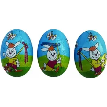 Čokoláda Chocoland Velikonoční čokoládové vajíčko Zajíček s pomlázkou 12,5g 80ks min.trv.12.2026