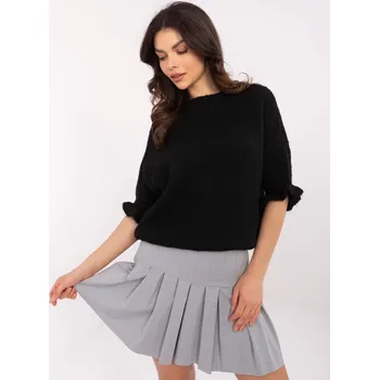 Dámský svetr Elegantní černý pulovr s