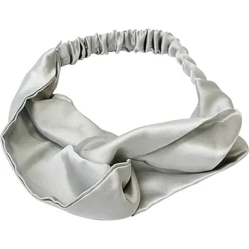 Čelenka Lucaso Finata Hedvábná čelenka do vlasů - Silver Gray