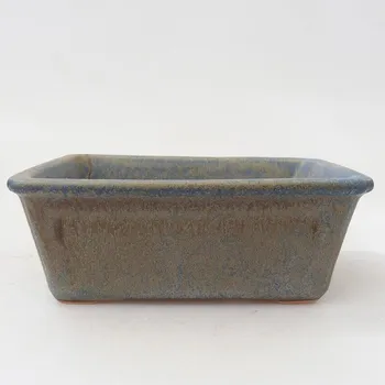 Květináč Keramická bonsai miska 12 x 8,5 x 4,5 cm modrá 132171