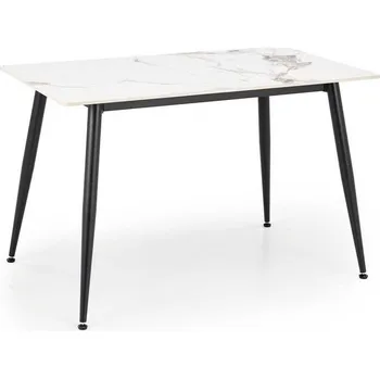 Jídelní stůl Jídelní stůl Webster 120 cm, mramor / černá