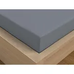 Luxusní saténové prostěradlo 160x200 tmavě šedé