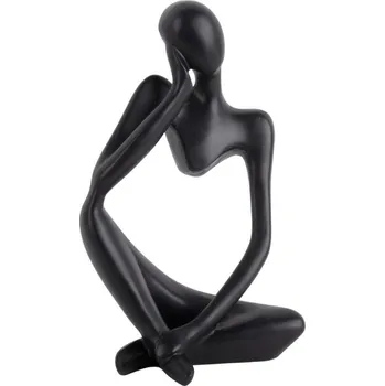 Zrcadlo Present time Černá dekorativní soška Imagination 23,5 cm