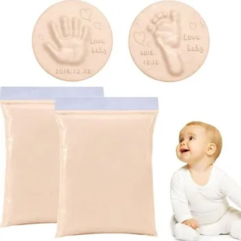 Party dekorace 2 kusy Dětské stopy Hliněná sada Stopy Novorozenecká sada Stopy Dětská sada Ruce a nohy vyrobené z