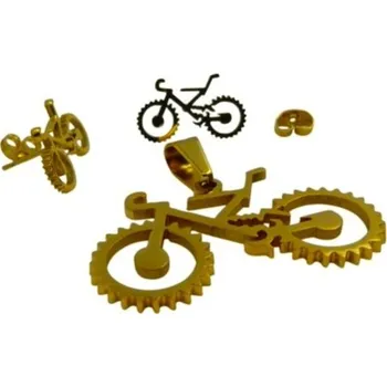 Náušnice Set bižuterie náušnice pecky a přívěsek pro bikerku