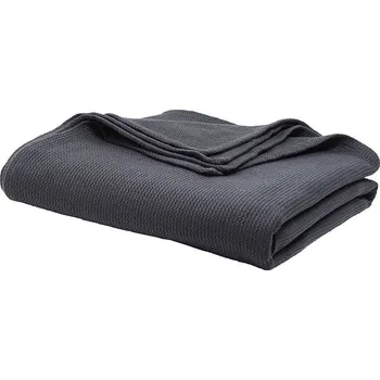 Přehoz na lůžko Today Přehoz na postel Chamre, bavlněný, 220 x 240 cm, černý