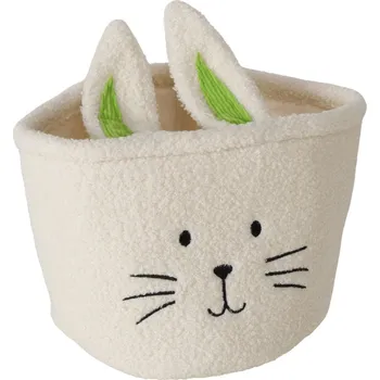 Boltze Textilní košík na drobnosti NIKKEL s motivem králíka